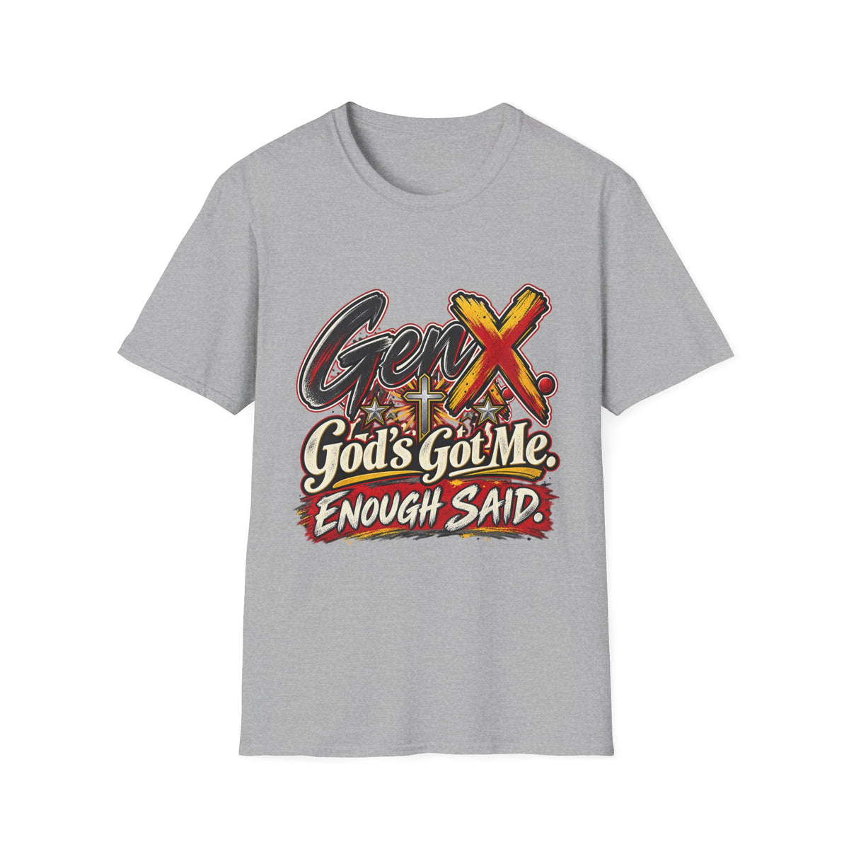 Gen X "God's Got Me" Graphic T-Shirt — Faith-Based Vintage Style