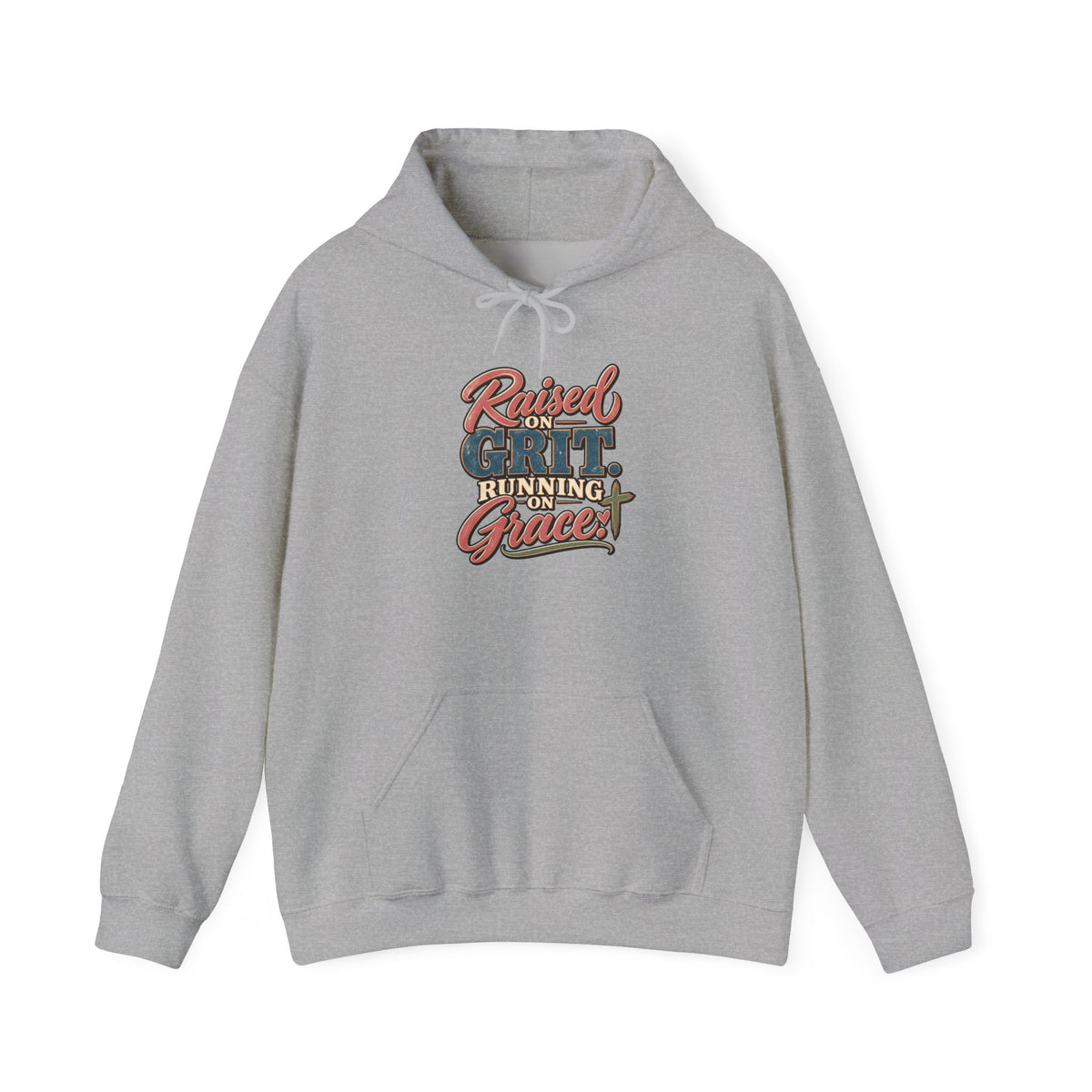 Raised on Grit, Running on Grace Hoodie