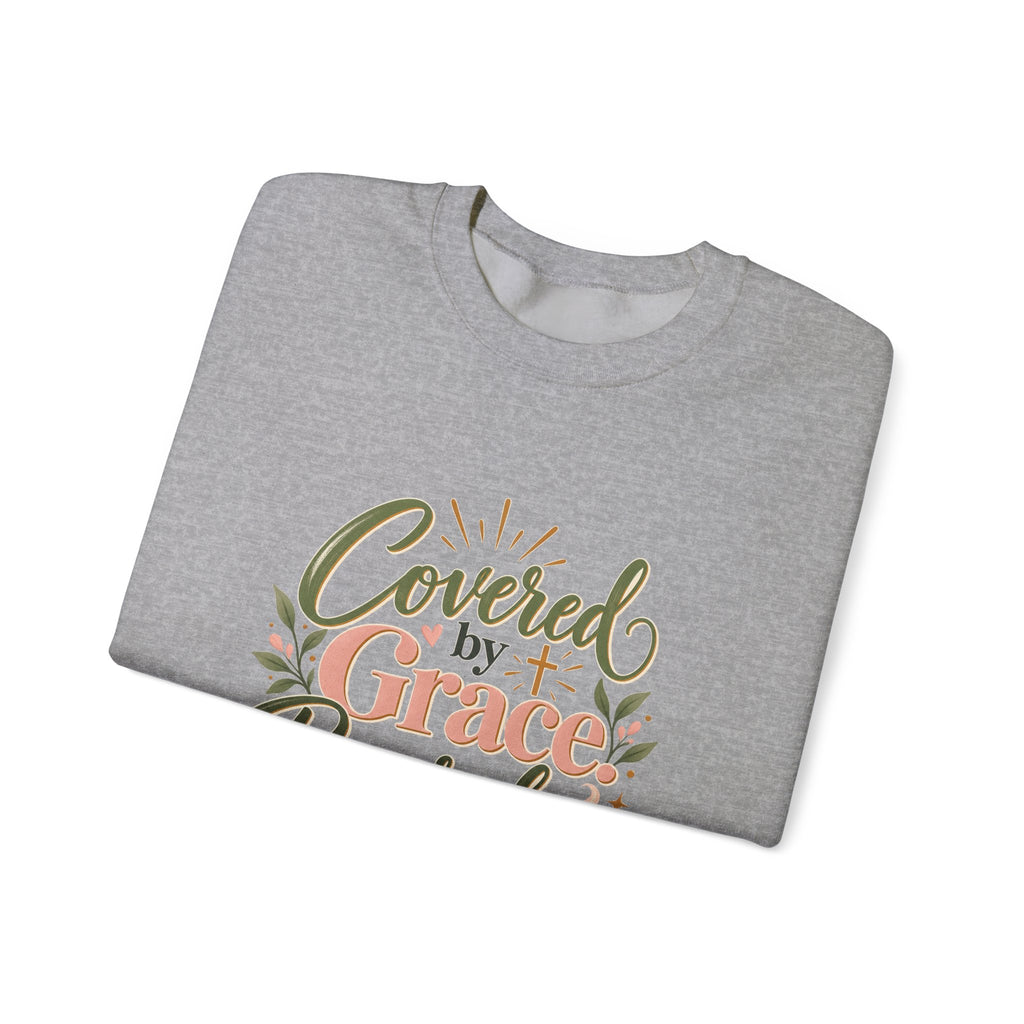 Covered by Grace, Powered by Coffee Sweatshirt