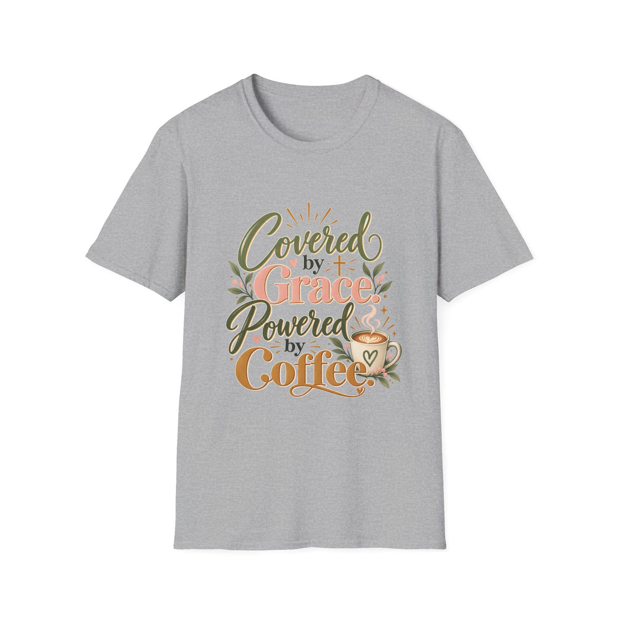 Covered by Grace, Powered by Coffee T-Shirt