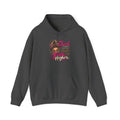 Faith Moves Mountains Hoodie — Messy Bun Girl Leopard Script Faith Apparel