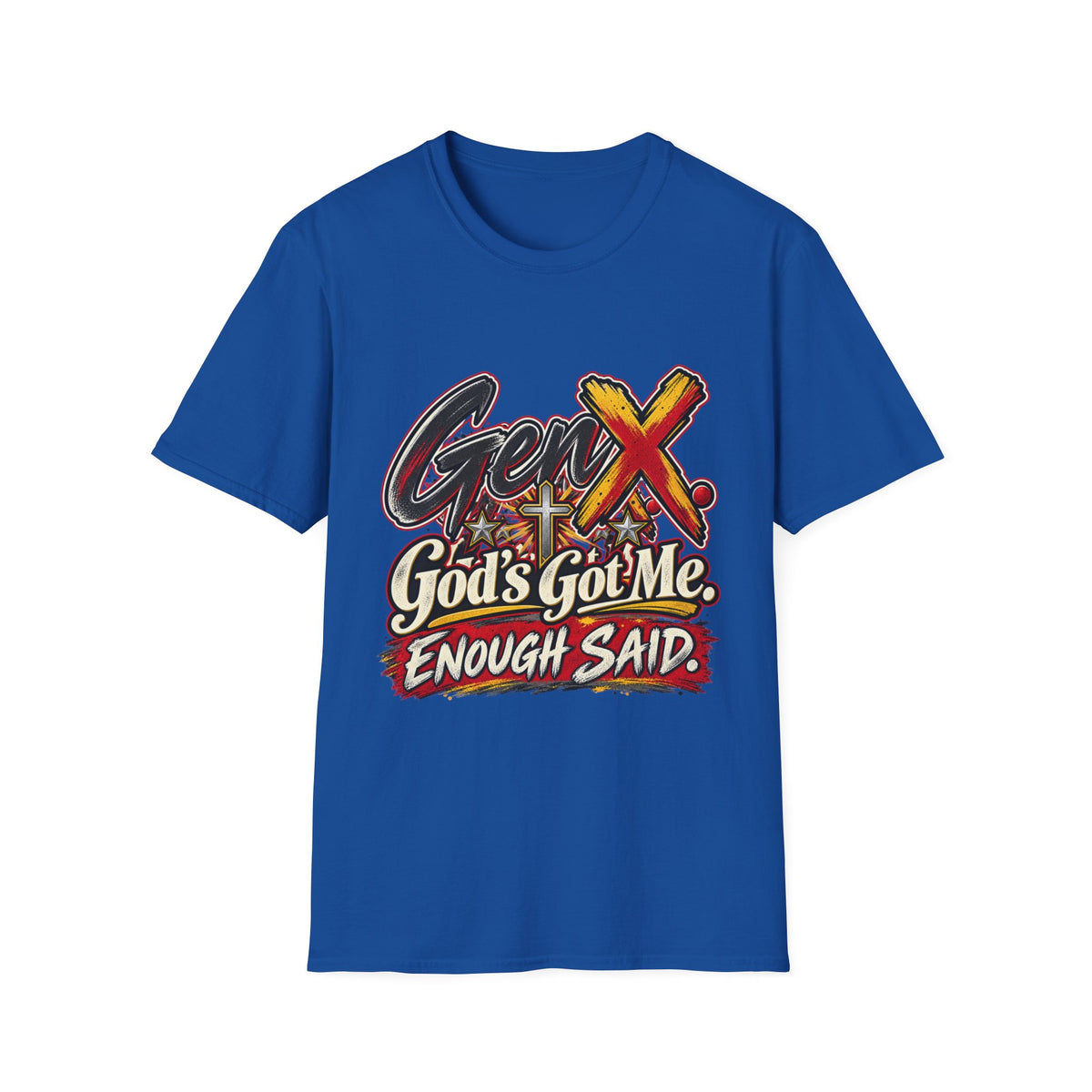 Gen X "God's Got Me" Graphic T-Shirt — Faith-Based Vintage Style