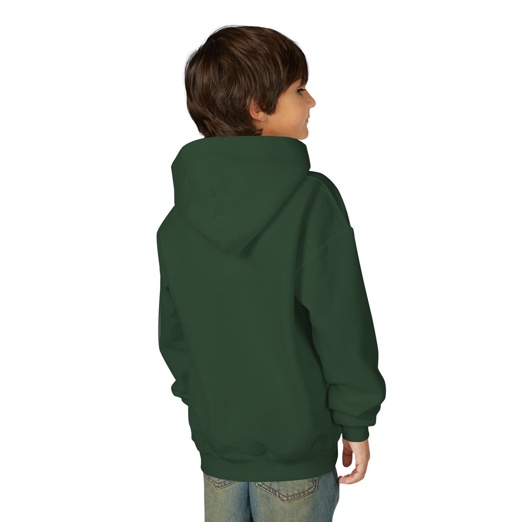 Girl of Grace Youth Hoodie — Floral Bow Christian Sweatshirt for Kids