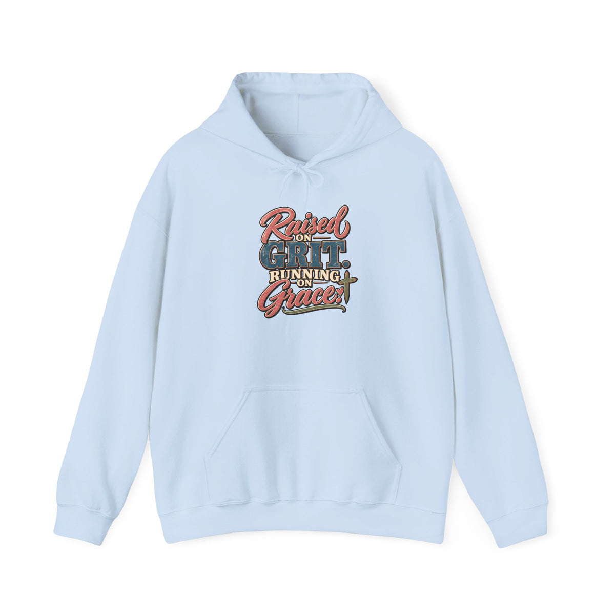 Raised on Grit, Running on Grace Hoodie