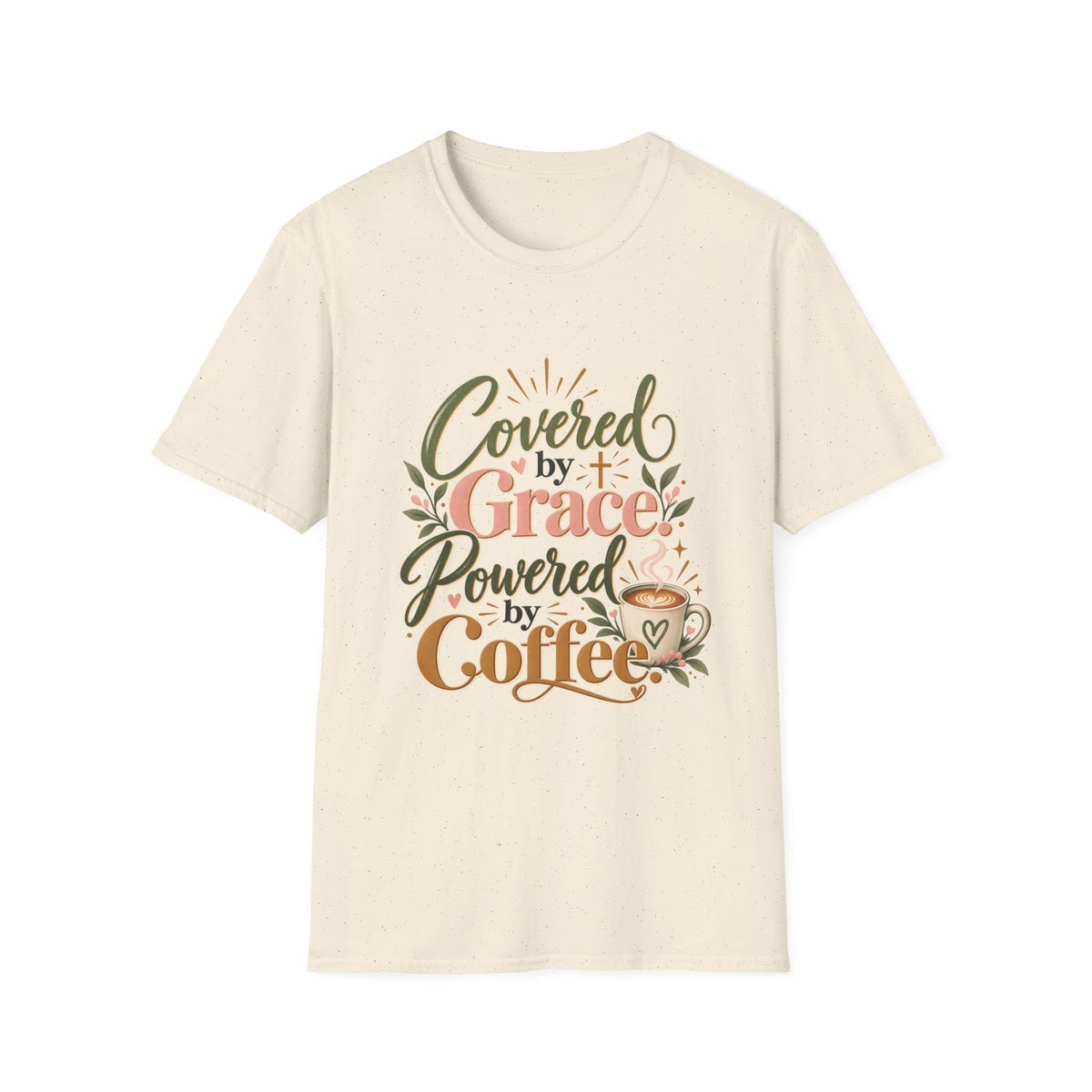 Covered by Grace, Powered by Coffee T-Shirt