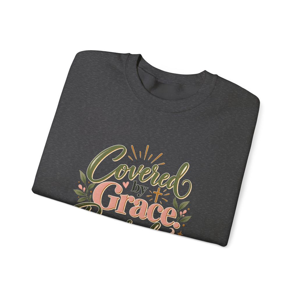 Covered by Grace, Powered by Coffee Sweatshirt