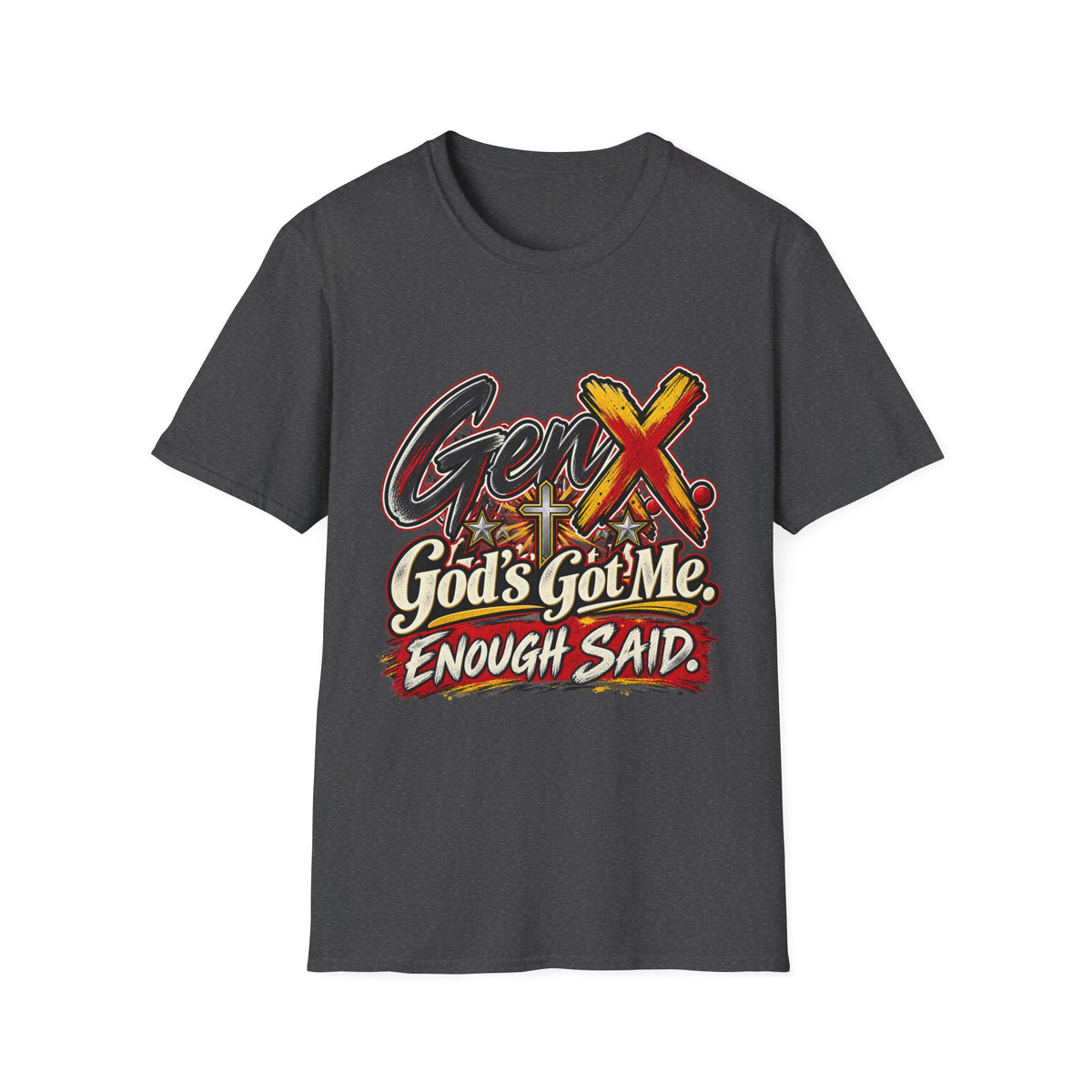 Gen X "God's Got Me" Graphic T-Shirt — Faith-Based Vintage Style