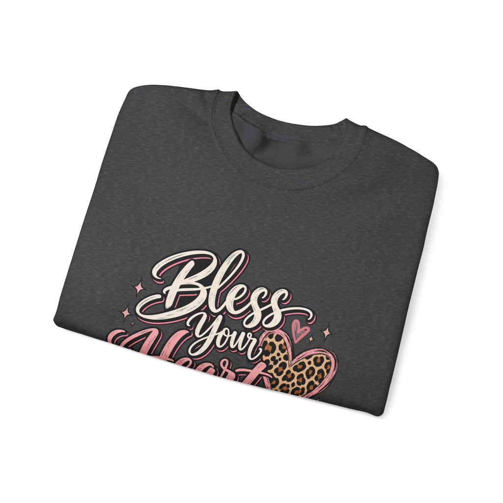 Bless Your Heart Crewneck Sweatshirt — "Jesus Is Still Working On Me" Christian Pullover