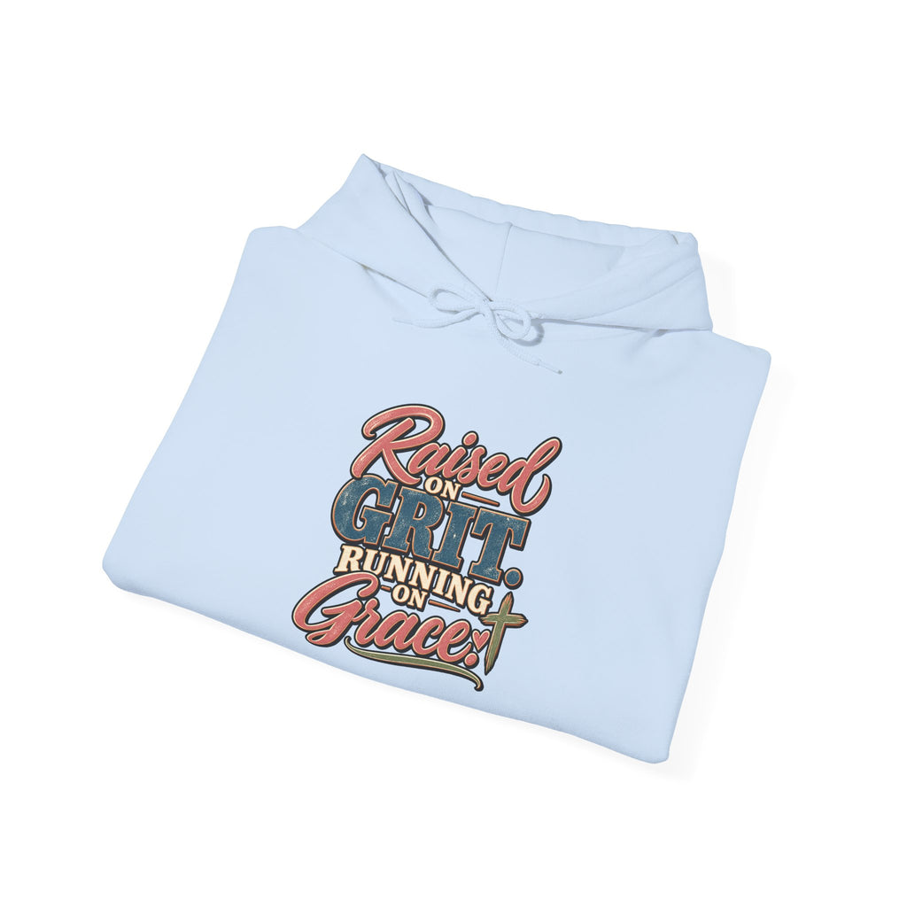 Raised on Grit, Running on Grace Hoodie