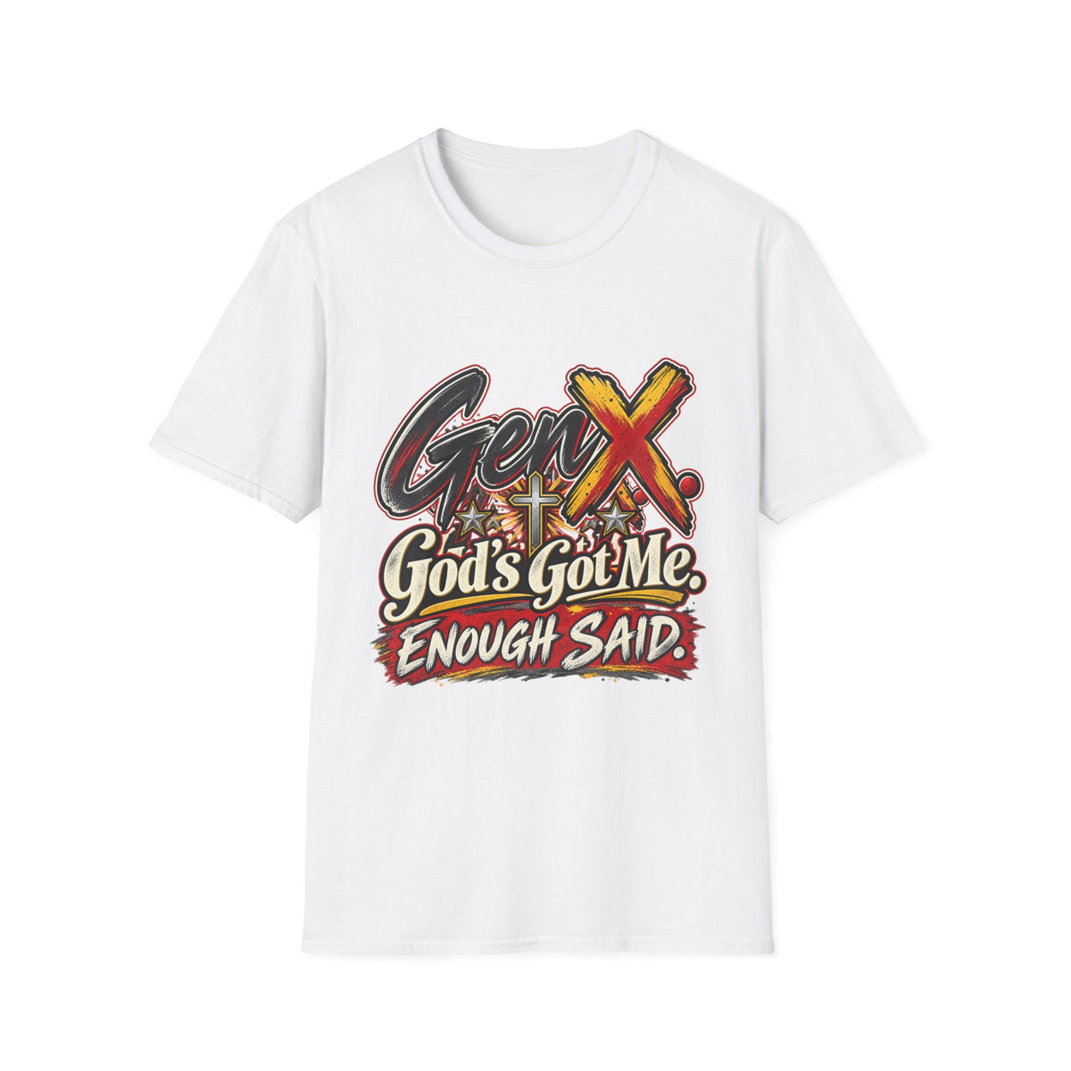 Gen X "God's Got Me" Graphic T-Shirt — Faith-Based Vintage Style