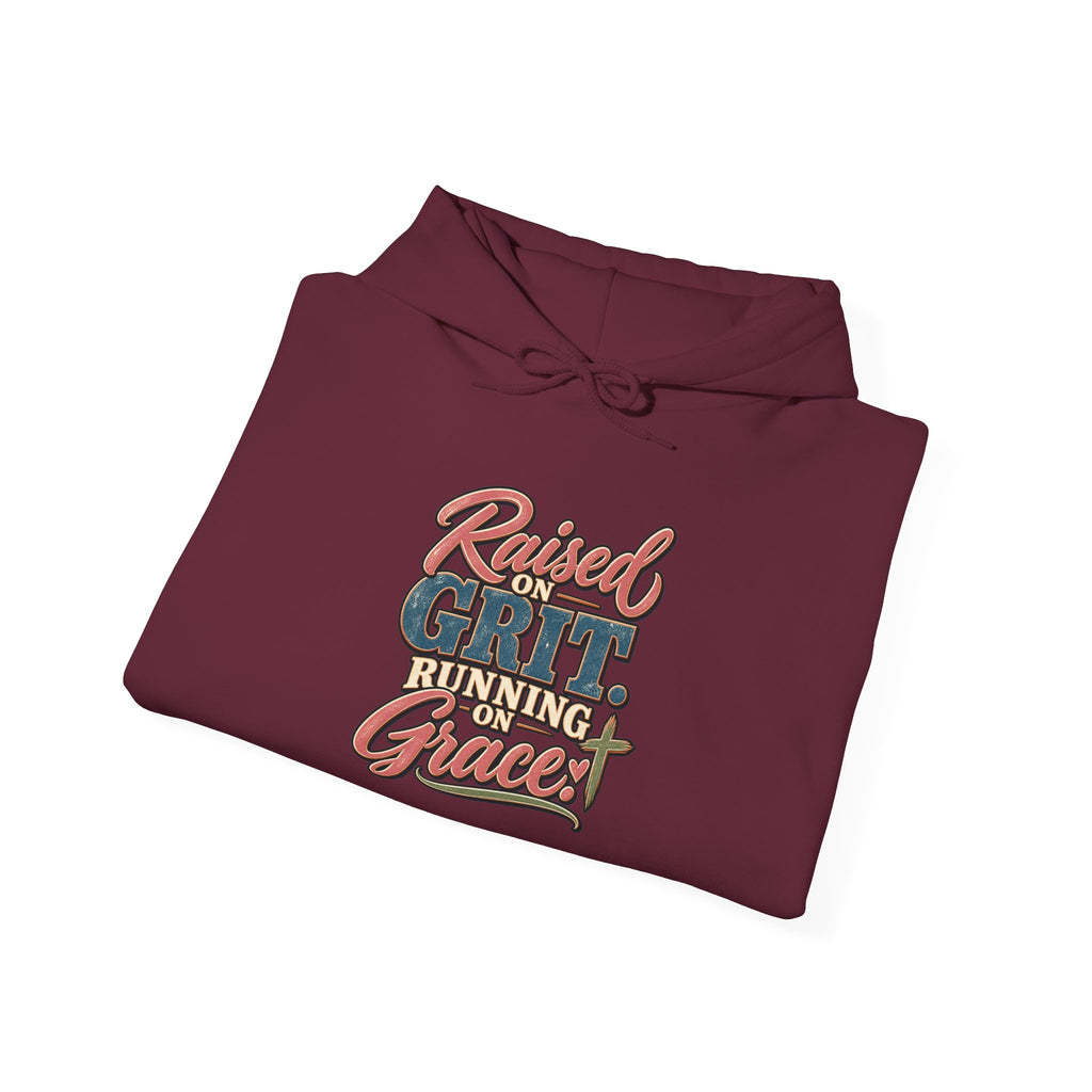 Raised on Grit, Running on Grace Hoodie