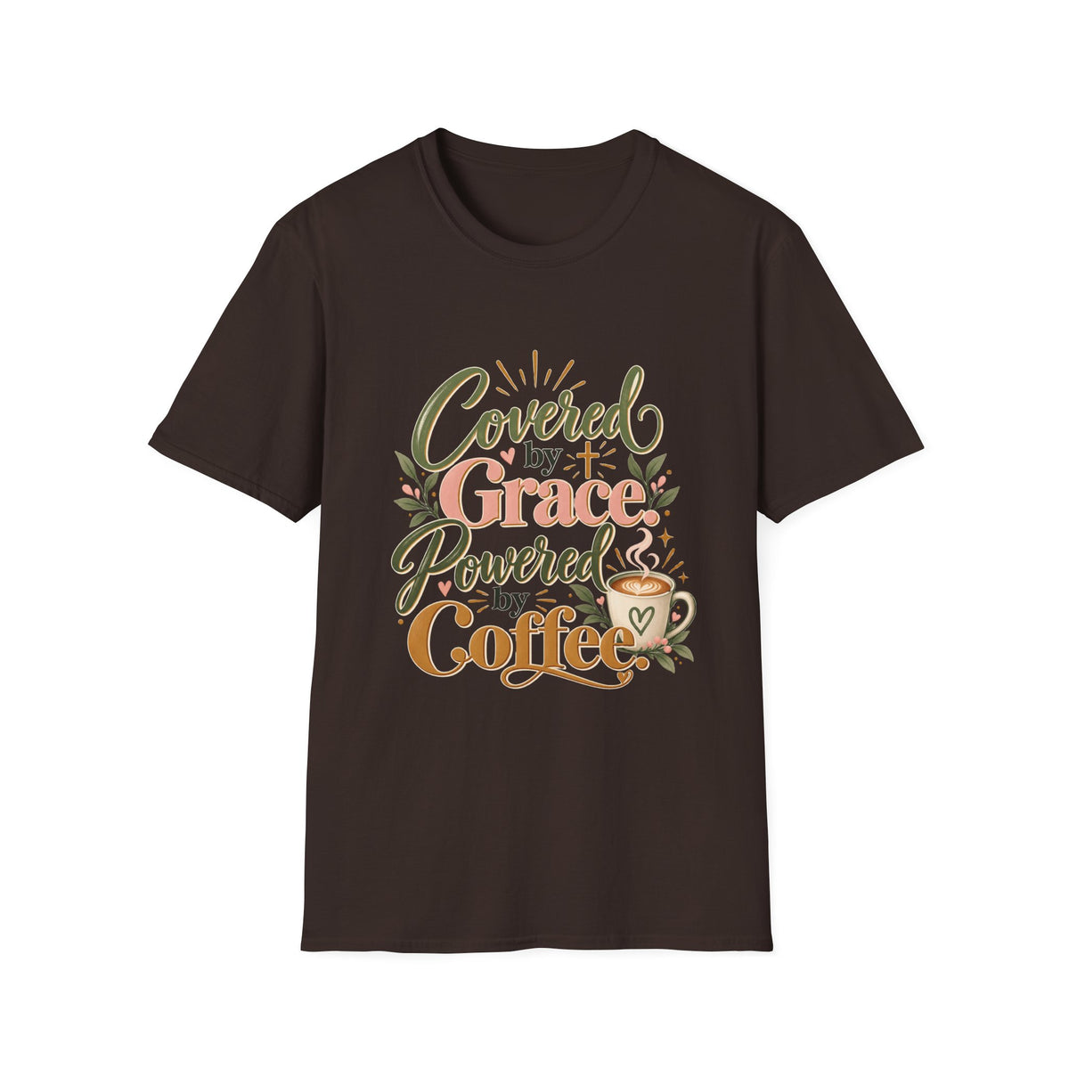 Covered by Grace, Powered by Coffee T-Shirt
