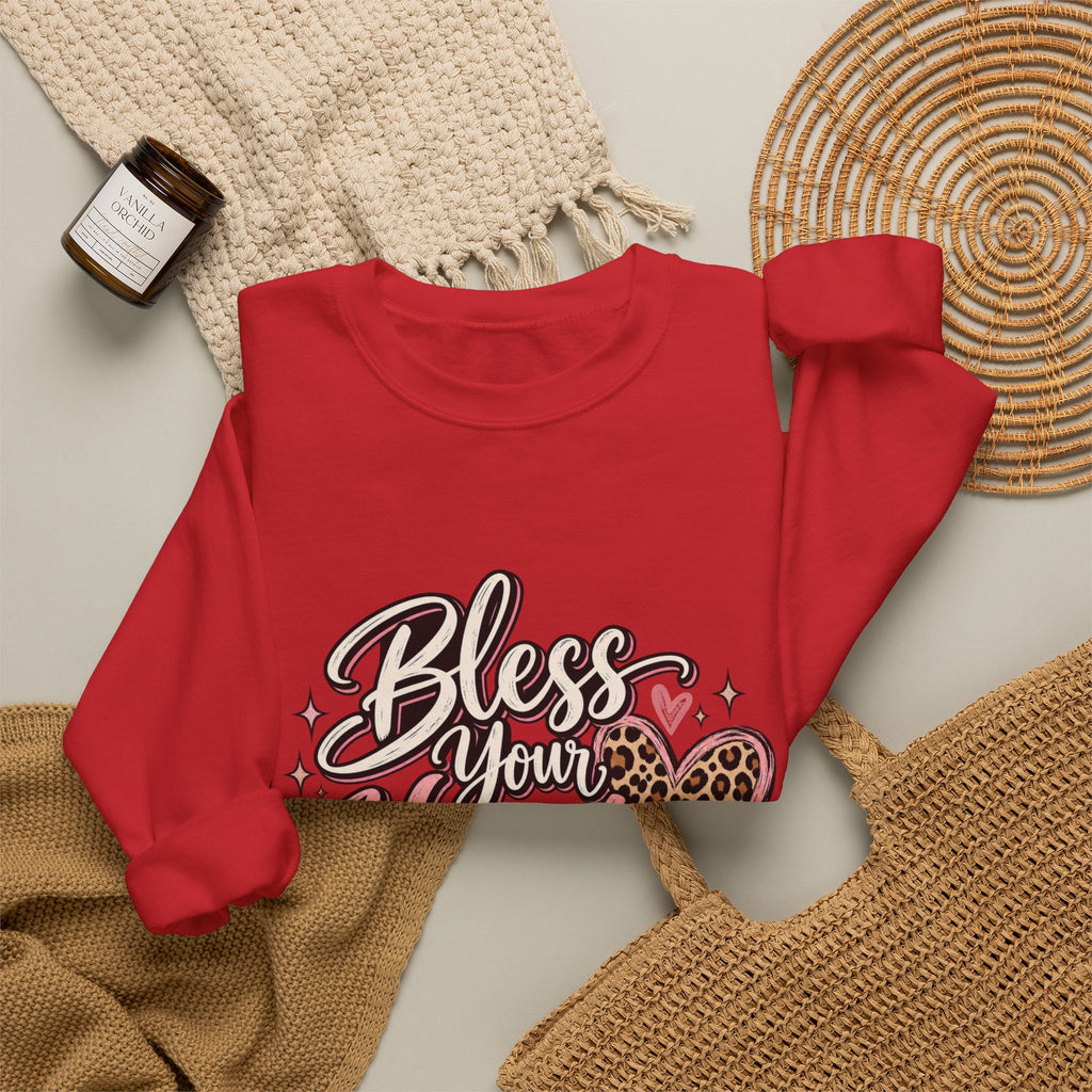Bless Your Heart Crewneck Sweatshirt — "Jesus Is Still Working On Me" Christian Pullover