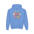 Girl of Grace Youth Hoodie — Floral Bow Christian Sweatshirt for Kids