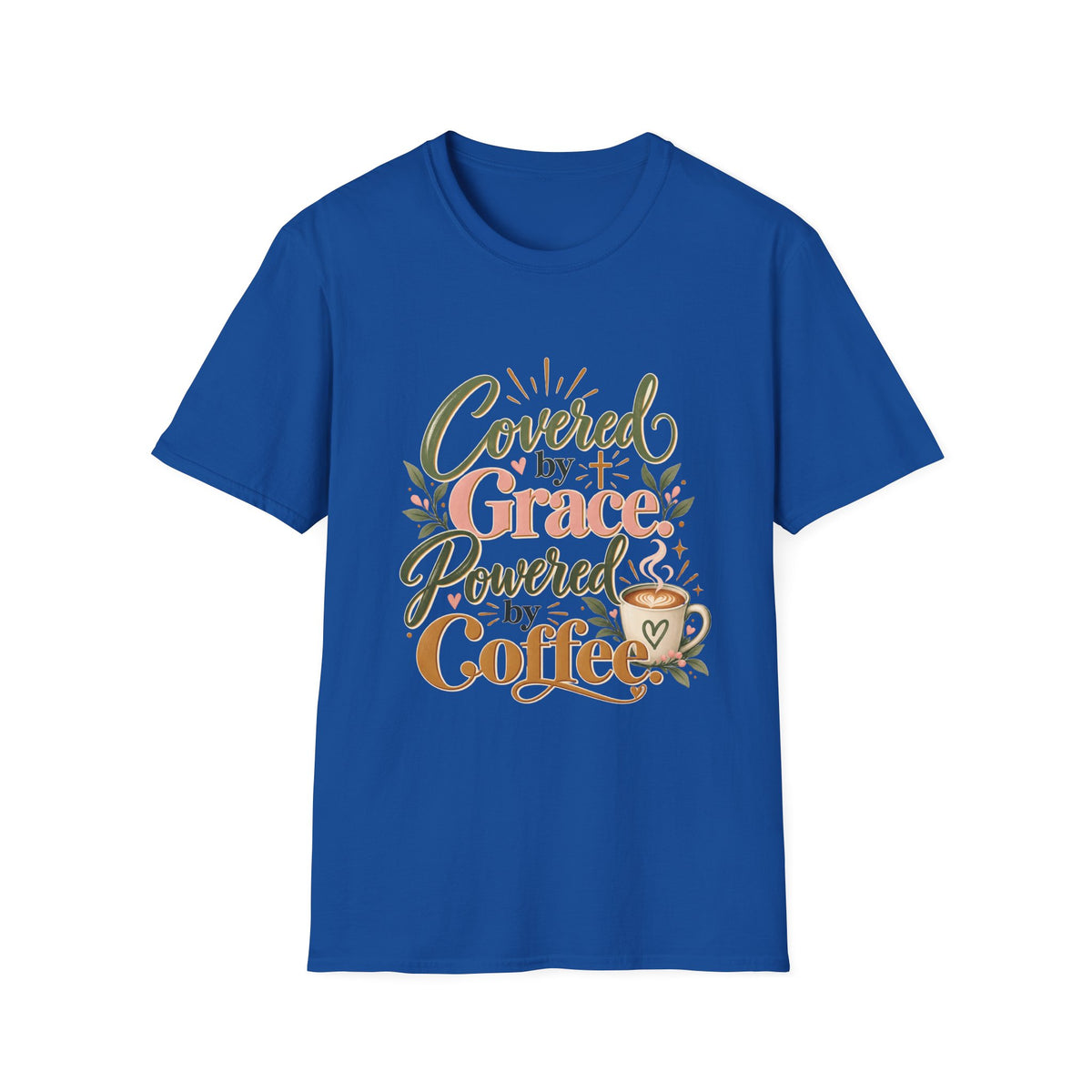 Covered by Grace, Powered by Coffee T-Shirt