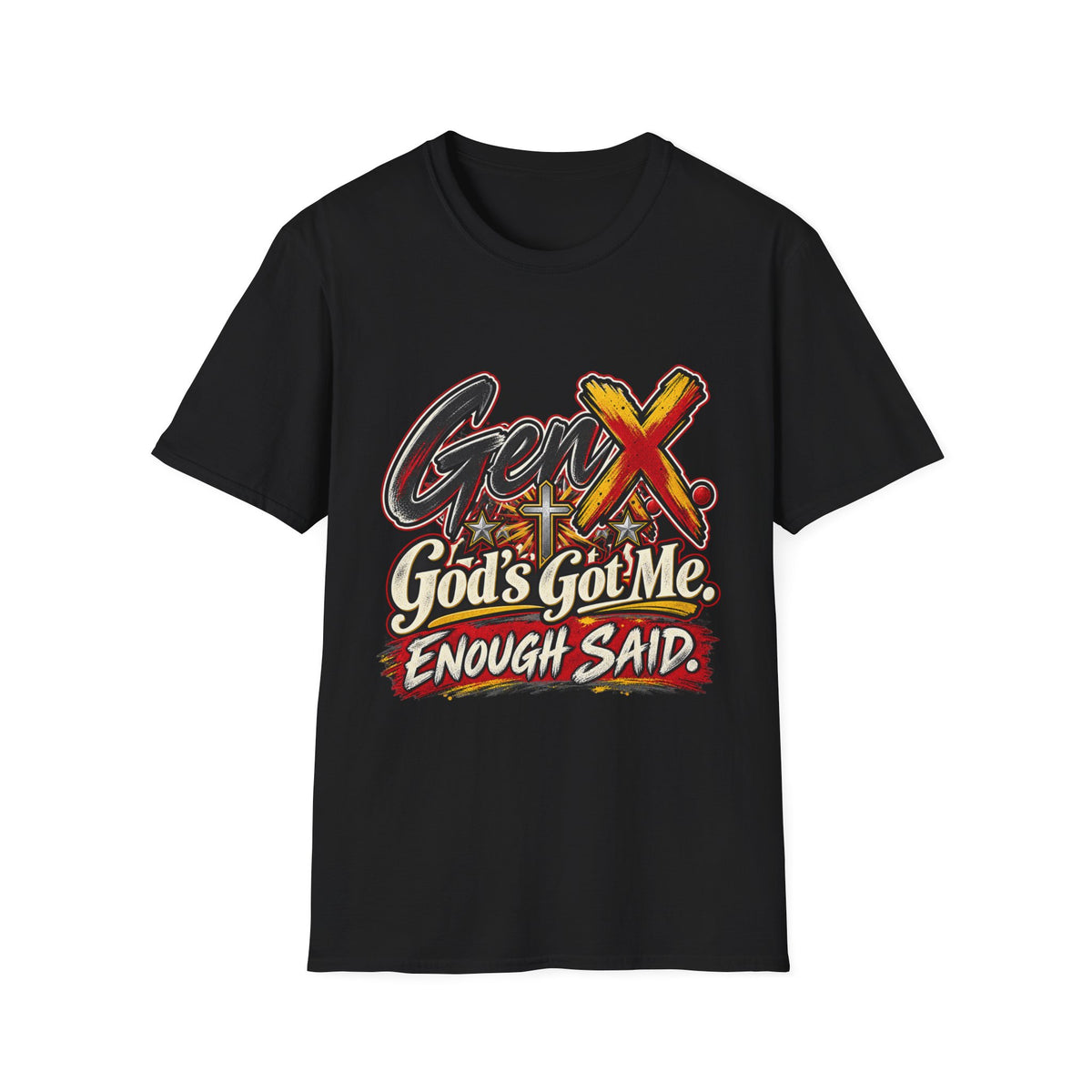 Gen X "God's Got Me" Graphic T-Shirt — Faith-Based Vintage Style