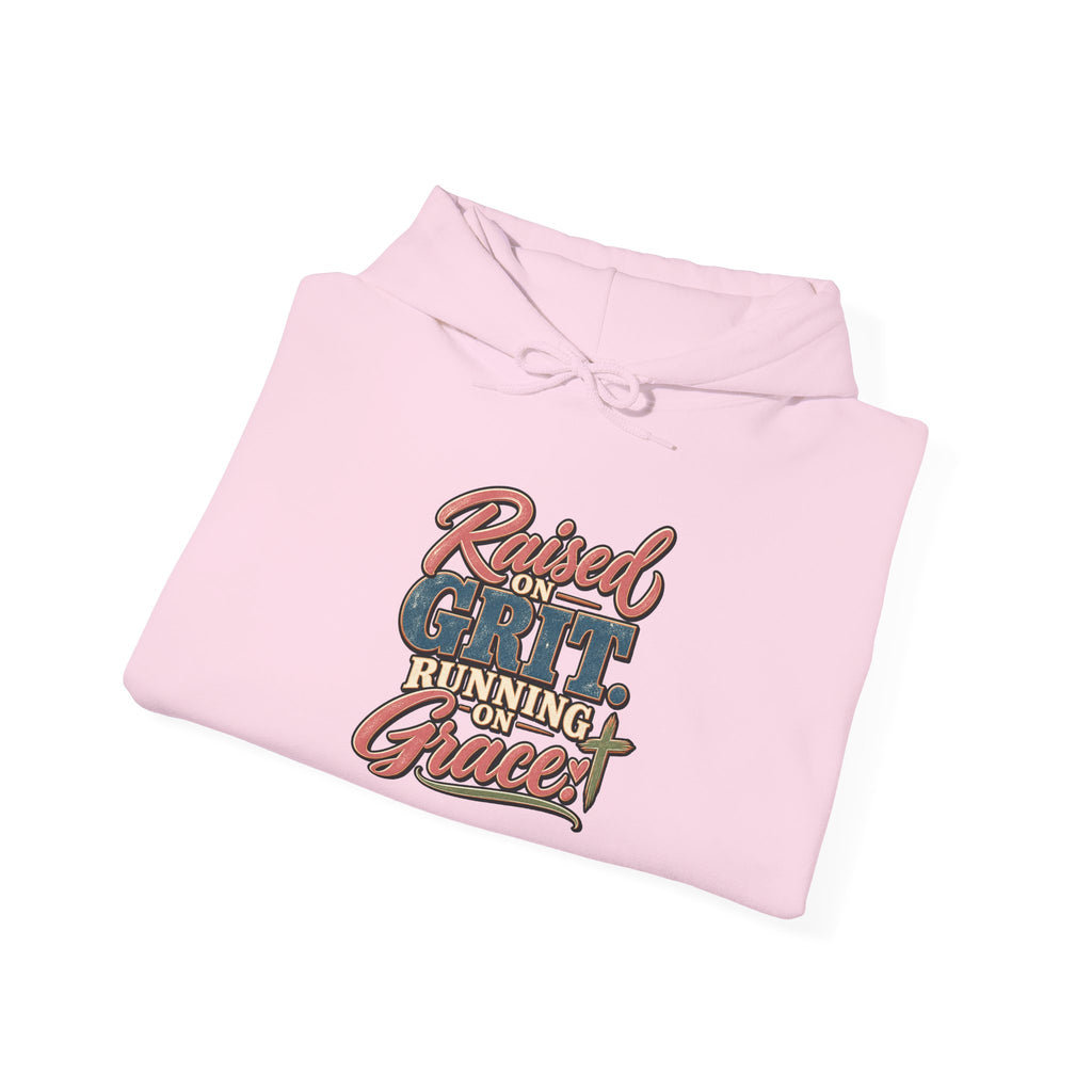 Raised on Grit, Running on Grace Hoodie